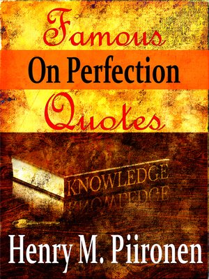 cover image of Famous Quotes on Perfection